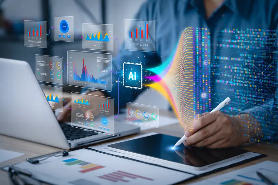 Painel de análise de dados da FX Data Intelligence